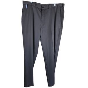 Haggar Gray Classic Fit Premium No Iron Khaki Men's Pants 40W X 32L NWT